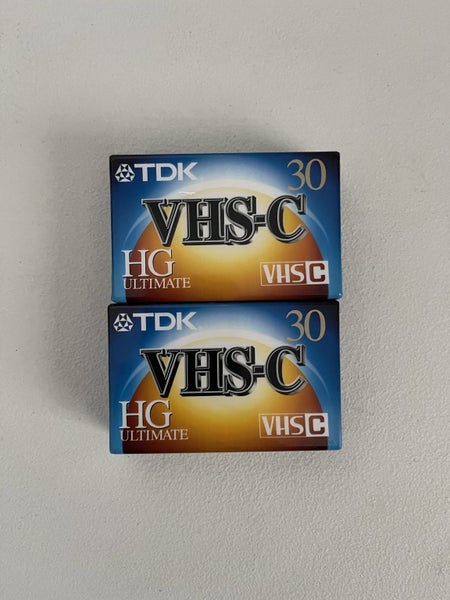 2x Video Cassettes VHS-C TDK 30 HG NEW Carousel 1