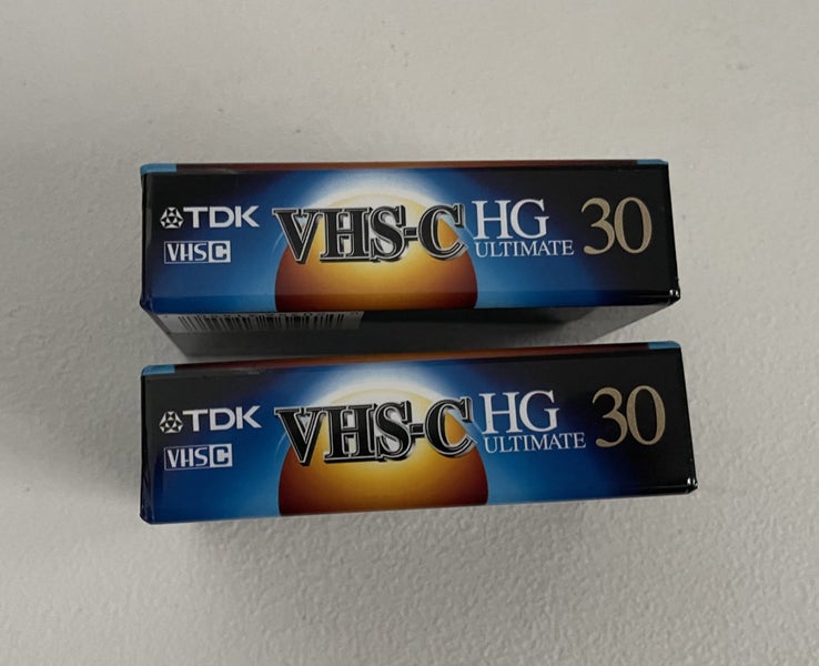 2x Video Cassettes VHS-C TDK 30 HG NEW Carousel 2