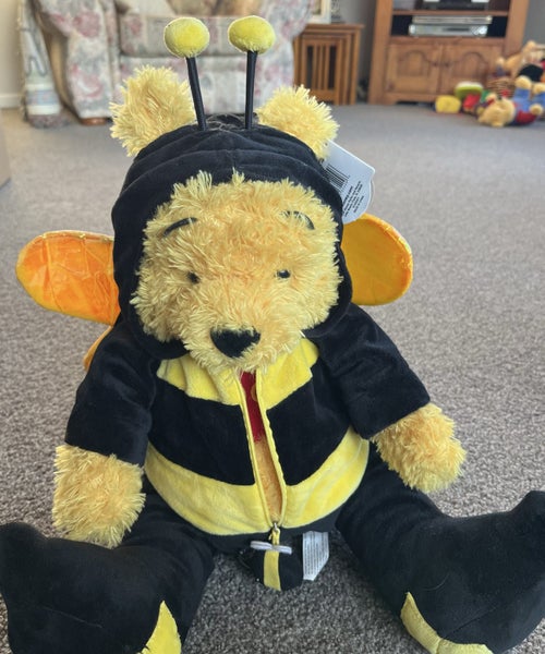 Plush Pooh Bear in a Bee Suit (tag attached) Carousel 1
