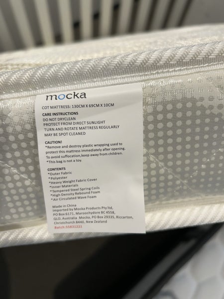 Mocka cot (as new) Carousel 2