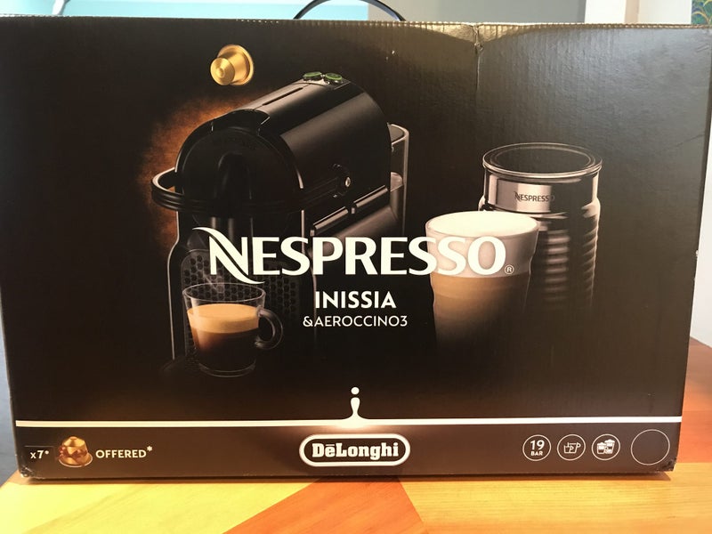 UNOPENED Coffee Maker DeLonghi Nespresso Inissia and Aeroccino 3 BRAND NEW636151347407371111