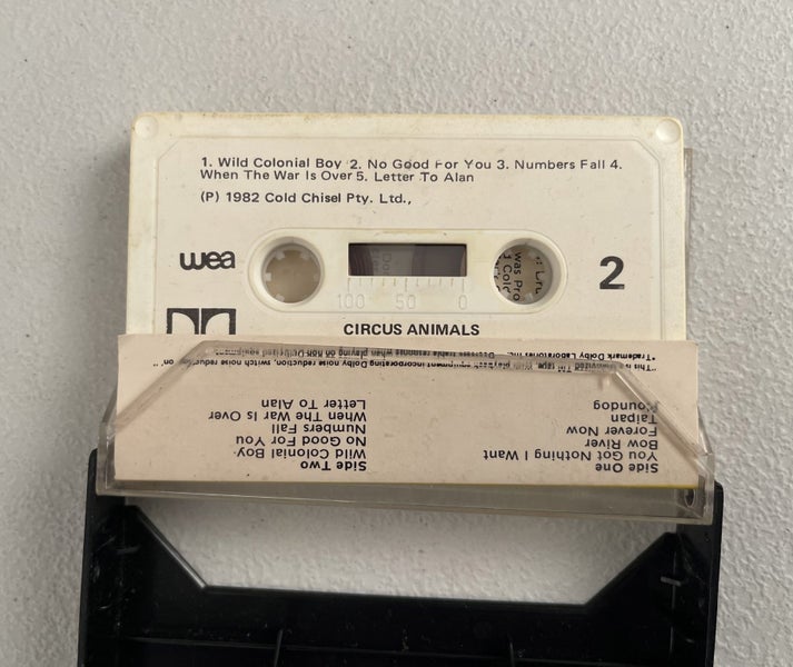 Cassette tape Cold Chisel 1982 Carousel 3