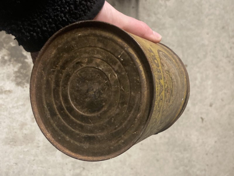 Old antique tobacco tin Carousel 2