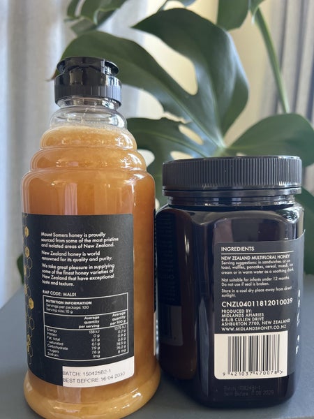 2 X 1KG MOUNT SOMERS MULTIFLORAL and PURE NZ HONEY Carousel 2