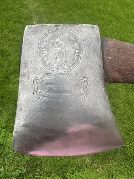 $1reserve. Rare "PLUMB CHAMPION AXE" embossed axe (5.5Lbs with handle) Carousel 1