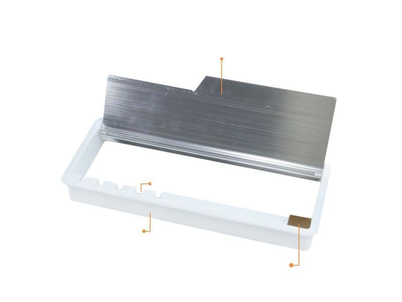 Rectangular Computer Desk Line Hole Cover Aluminum Outlet Grommet Carousel 1