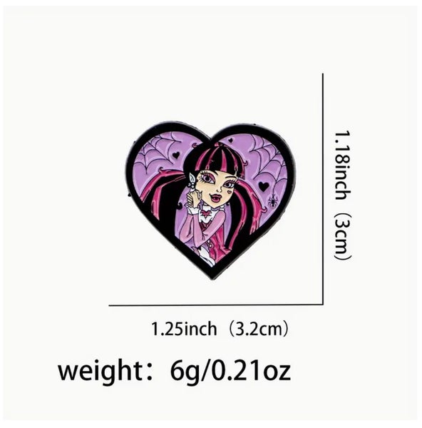 Draculaura Monster High Enamel Pin Carousel 2