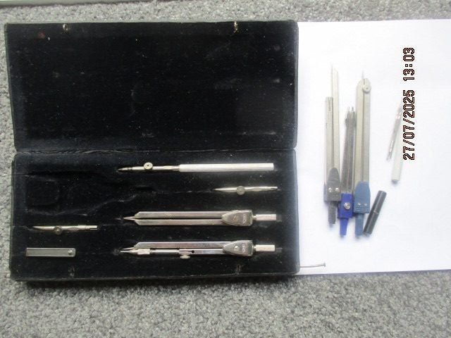 .....ANTIQUE KINEX PROTRACTOR DRAWING SET...... Carousel 2