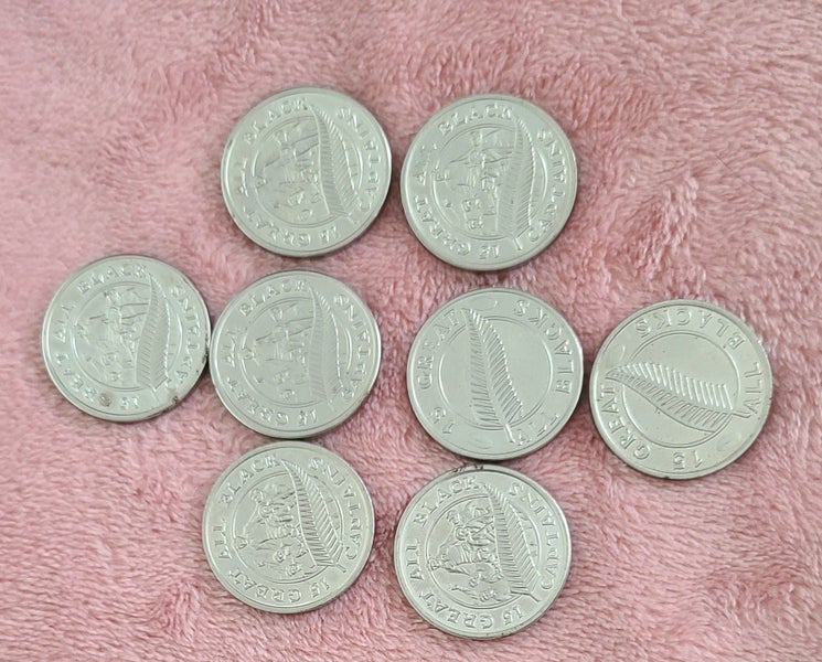 Eight ALL BLACKS COINS COLLECTABLE Carousel 4