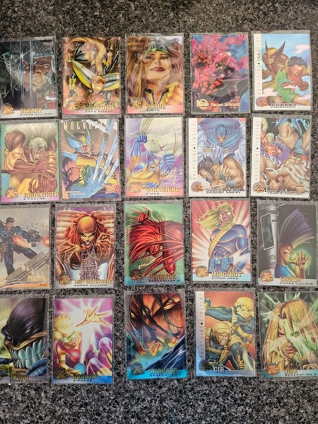 1995 X-Men x20 cards in sleeves!!!! Sick collection Carousel 1
