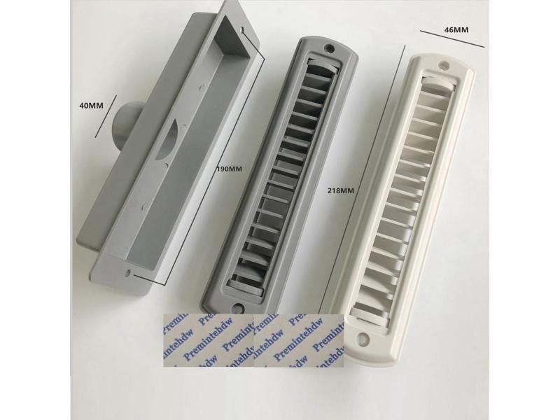 2Pcs White Black Beige Grey Rectangle Duct Vent Outlet Dispenser Grille Carousel 1