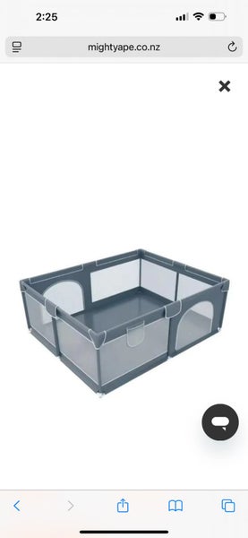 Kids fold up mesh play pen - 1.5m x 1.8m Carousel 1