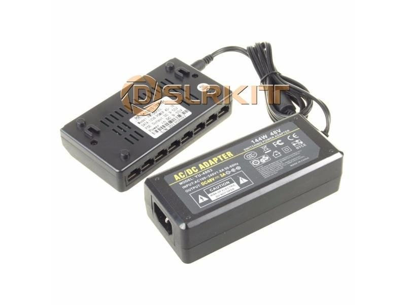 DSLRKIT 72W 8 Ports 6 PoE Injector Power Over Ethernet Switch 48V 2A PMID6P2U Carousel 1