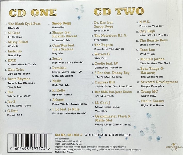 HIP HOP II THE COLLECTION 2CD Carousel 2