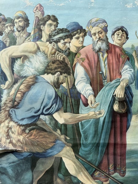 Biblical Poster from 1954! Joseph is Sold / Joseph's Dream Carousel 2