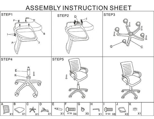 Black Office/ Computer Chair, Ergonomically Design Carousel 4