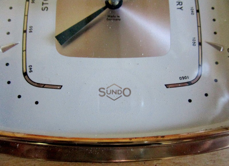 *** EXCEPTIONALLY LOVELY ART DECO SUNDO BAROMETER MADE IN GERMANY *** Carousel 3