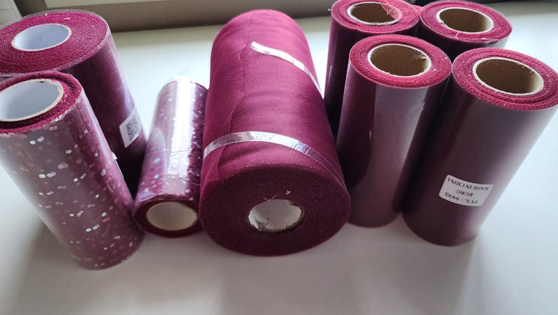 Bulk Burgundy Tulle Carousel 3
