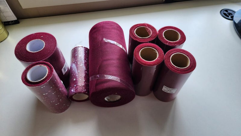 Bulk Burgundy Tulle Carousel 1