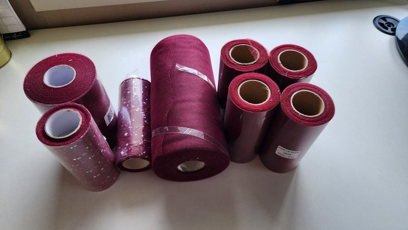 Bulk Burgundy Tulle Carousel 2