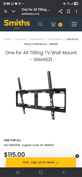 Zenith Tilting wall mount - suit 42" - 65" TV Carousel 1