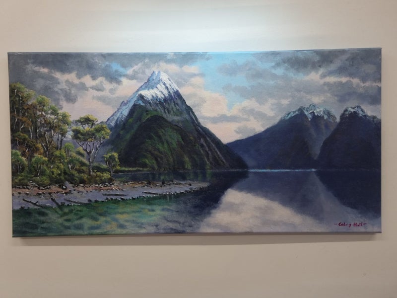 Milford Sound Fiordland - Caley Hall Fine Art Original Oil Painting Carousel 1