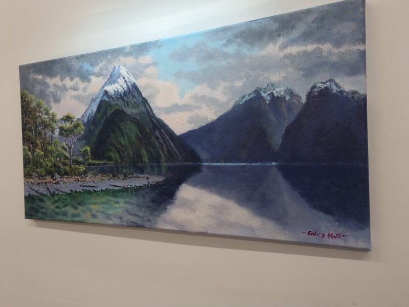 Milford Sound Fiordland - Caley Hall Fine Art Original Oil Painting Carousel 2