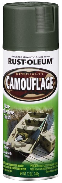 Rust-Oleum Spray Paint Camouflage DF Green 340gm Carousel 1
