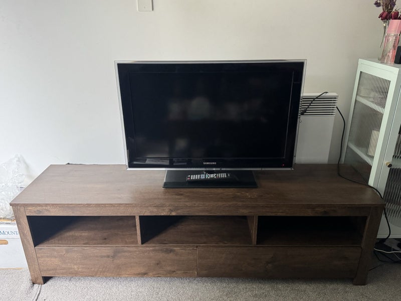 Television cabinet & 32” Samsung TV Carousel 1