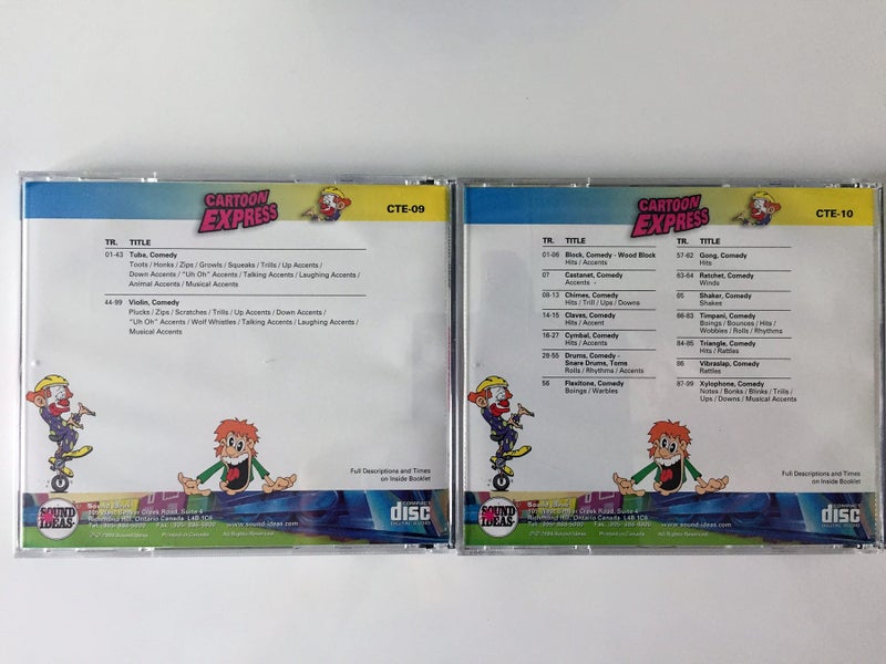 Cartoon Express Sounds Effects collection CD/DVD Carousel 5