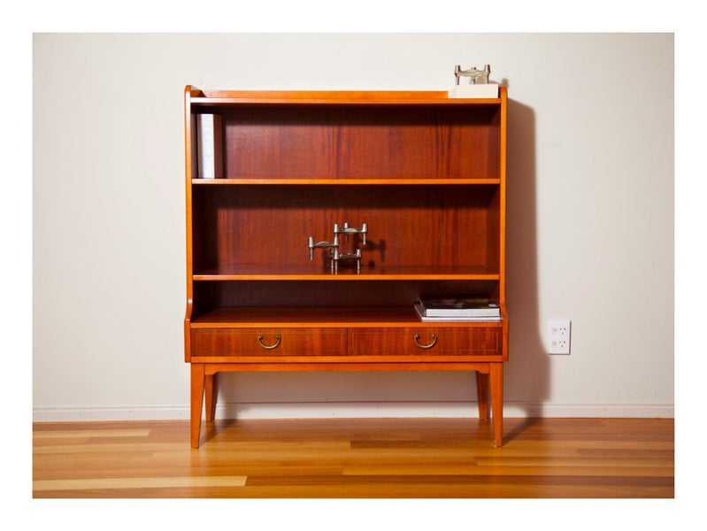 Swedish Mid Century Bookcase Cabinet 1950s Carousel 1