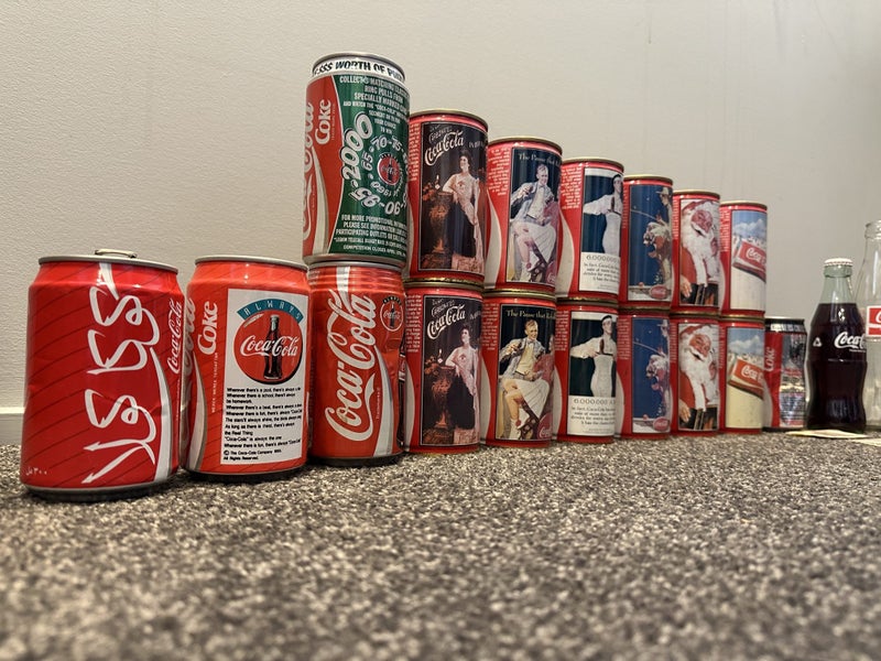 $1 RESERVE! 23pc Vintage Coca Cola Can / Bottle Rare Coke collection Carousel 1