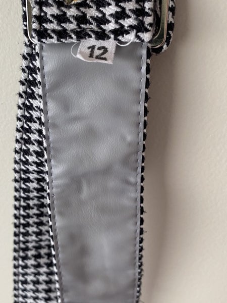 Vintage Houndstooth Belt Size 12 – Black White Check Waist 71–80cm64432923065345114
