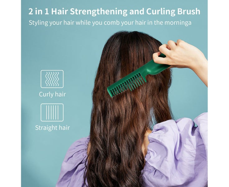 Hair Straightener Brush - Enhanced Ionic Straightening Brush, USB Cordless Re Carousel 2