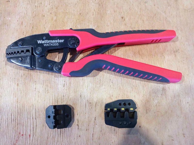 WATTMASTER Ratchet Hand Crimper kit - As new Carousel 2
