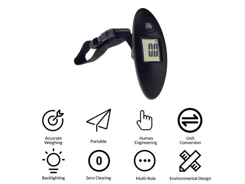 1Pc 40kg/100g LCD Digital Electronic Luggage Scale Carousel 1