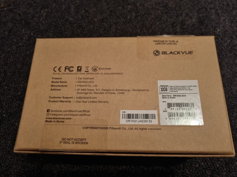 Blackvue dash cam DR750X-2CH Carousel 2