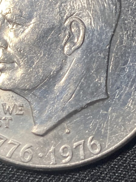 ERROR Eisenhower Dollar blob D- rare collectable coin! Carousel 4