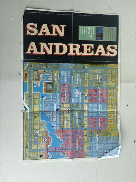 Grand theft auto map poster Carousel 2