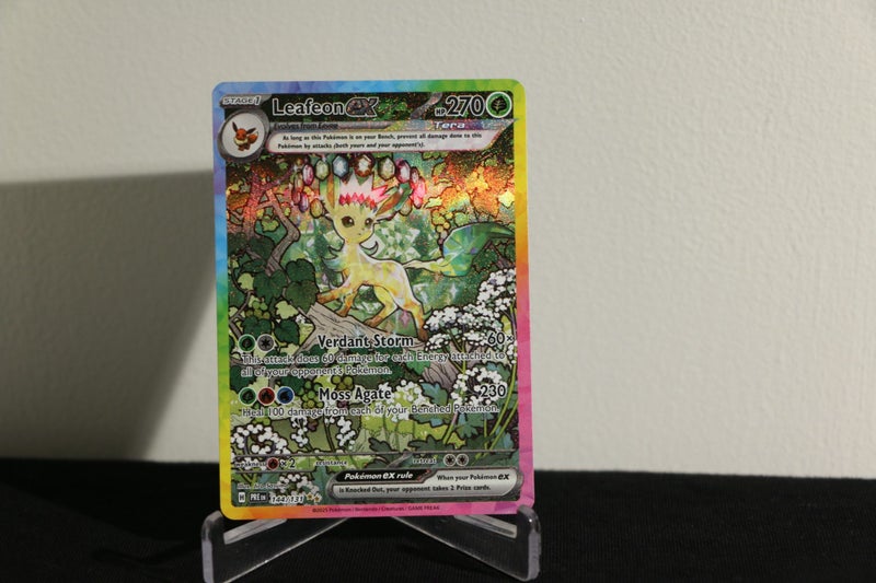 Pokemon TCG - Leafeon EX SIR 144/131 - Prismatic Evolutions Carousel 1