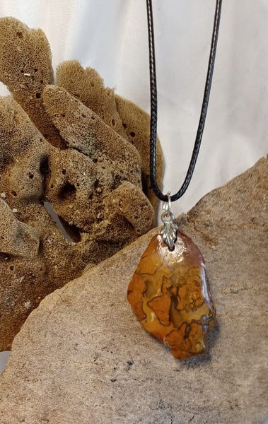 Unique storm agate pendant Carousel 1