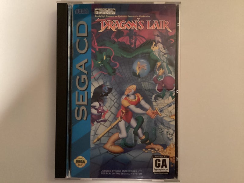 Dragon’s Lair SEGA (Mega) CD Great CONDITION Complete Carousel 1