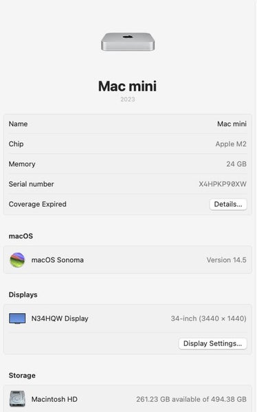 ! Mac Mini M2 2023 - 24 GB Ram/512 GB +Trackpad+Magic Keyboard w/Numeric Keypad Carousel 2