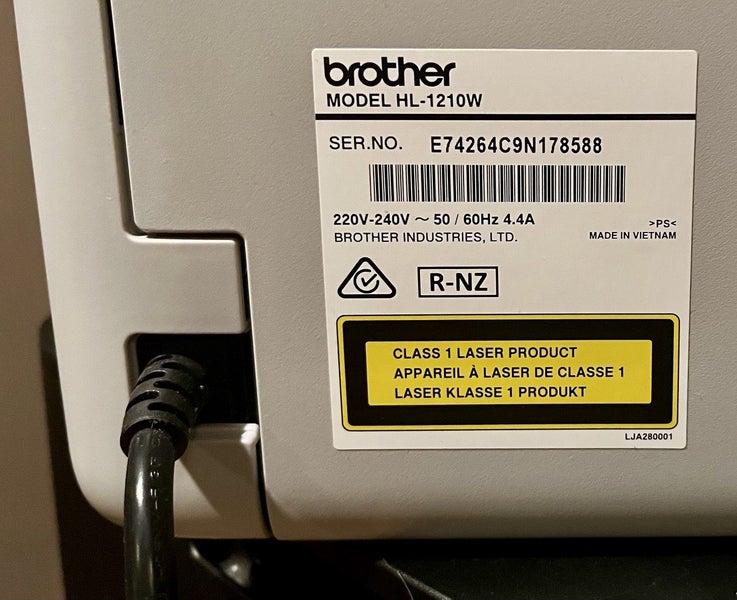 Brother HL-1210W Mono Wireless Laser Printer Carousel 7