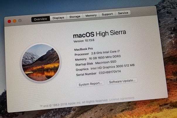 MACBOOK PRO Core i7 13" (late 2011) -256GB SSD for OS, 2TB HD for music/ photos63616037492738111