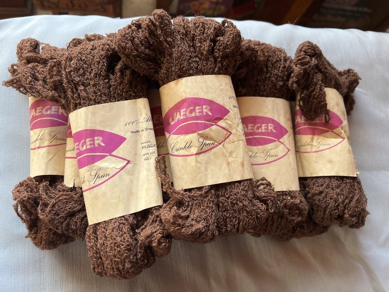 Pure Wool Crinkle Spun - Brown Carousel 1
