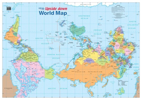 Upside Down World Map Carousel 1