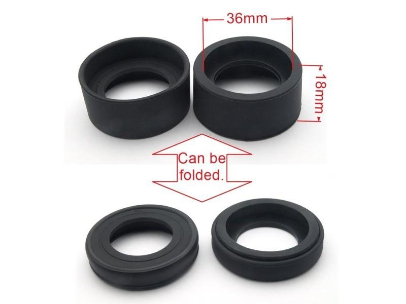 2 Pcs/set 34mm Dia Rubber Eyepiece Cover For Stereo/Telescope Carousel 1