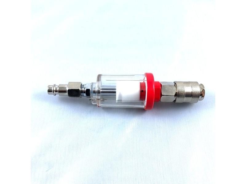 1/4'' Painting Spray Gun Tool Airbrush Fitting Mini Moisture Water Air Line Carousel 1