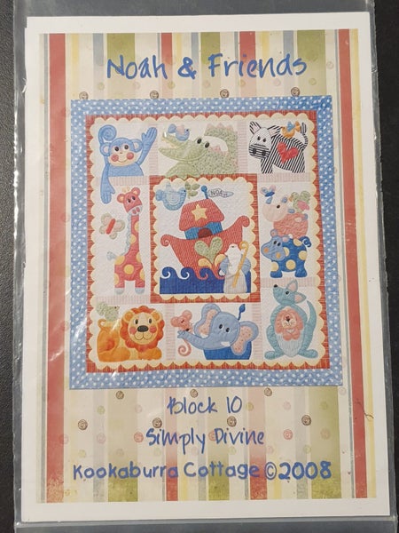 Applique Quilt Pattern 'Noah & Friends ' Carousel 1